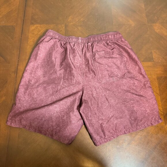 Goodfellow & Co Mens Maroon Elastic Drawstring Swim Shorts M - Picture 5 of 11